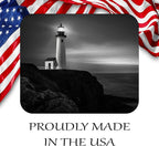Coastal Shoreline Waves Sandy Beach Theme Mouse Pad Mat Mousepad for Desk Computer Laptop PC Gaming Home or Office Gift (Lighthouse MP04)