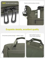 15-16 Inch Laptop Shoulder Bag Business Briefcase Water Resistant Computer Messenger Bags Compatible with MacBook Pro 16, MacBook Air 15 M4, HP, Dell, ASUS Notebook, Green
