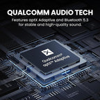 Avantree Relay - Airplane Bluetooth 5.3 Adapter with Qualcomm aptX Adaptive, Supports 2 AirPods or Headphones, 20Hr Playtime, 3.5mm AUX Wireless Audio Transmitter for Travel Flight, Airline, Gym