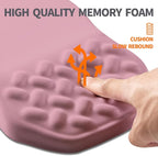 Ergonomic Slope Mouse Pad Wrist Support, Wrist Rest Mousepad for Carpal Tunnel Pain Relief with Massage Bulge and Slow Rebound Memory Foam (12x8 inch, Dark Pink)
