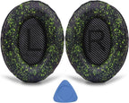 Replacement Ear Pads for Bose QuietComfort 35 (QC35) & Quiet Comfort 35 II (QC 35 ii) Headphones, EarPads Cushions with Noise Isolation Memory Foam, Softer Protein Leather, Added Thickness