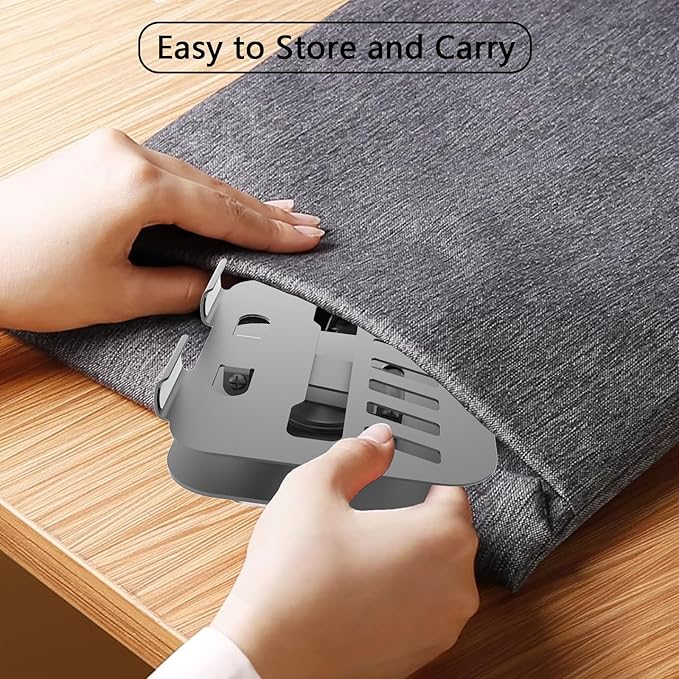 Larger Metal Tablet Stand, Adjustable 360° Rotation Tablet Holder Compatible with 4-16" Tablet Such as iPad Pro, iPad Air, iPad Mini, Tab S10 Ultra, Grey