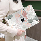 MEEgoodo Case for MacBook Pro 13 inch, Laptop Hard Shell Case with Keyboard & Camera Cover, Cacti
