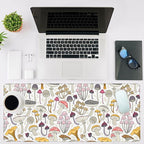 Mouse Pad Large Colorful Mushrooms Non-Slip Gaming Desk Mat with Stitched Edge Laptop Keyboard Desk Pad for Work Home Gaming (35.4 x 15.7 Inches)