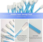 5.9" Foam Cleaning Swabs Lint-Free Lab/Printer/Optical Printheads 100 Pcs Foam Swabs for Inkjet Printheads, Sensors, Cameras and Gun Cleaning