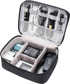 VOCUS Electronics Organizer Travel Cable Organizer Bag for Electronics Accessories, Portable Tech Carring Large Storage Case for Charger, Cord, Power Bank, Hardware