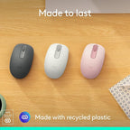 Logitech M196 Bluetooth Wireless Mouse, Compact and Portable Mouse for Laptops, Tablets and More, 12-Month Battery, Smooth Tracking, Compatible with PC and Mac, Windows and macOS - Rose