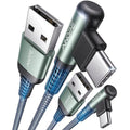 AINOPE Car Carplay Cable for iPhone 17 16 15 Charger Cord, 3.1A USB to USB C Cable 2-Pack 3.3FT for iPhone 16 Car Charger, Type C Charger Fast Charging for Galaxy S10 S9 S8 Plus, Note 10 9 8, LG V50