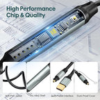 Adoreen Unidirectional USB A 2.0 to Toslink Digital Optical Audio Cable 6 Ft, USB Male to SPDIF Port Male Fiber Optic Adapter, for Windows Mac PS5/PS4 Laptop, NOT for TV -NOT Toslink to USB-A