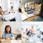 TONGVEO 4K Conference Room Camera System, AI Auto-Tracking PTZ Camera 5X Digital Zoom with Speakerphone Set 120° Wide-Angle USB3.0 for Zoom YouTube Teams OBS and More