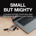 Seagate Ultra Compact 1TB, Portable SSD, 1000MB/s, USB-C, USB 3.2 Gen2, IP54 Water Dust and 3m Drop Resistant, Windows/Mac/iPhone/iPad/Android Phone/Tablet/PS4/PS5/Xbox Compatibility (STMX1000400)