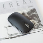 Azio Retro Classic Bluetooth Mouse (Gunmetal) - Wireless, Genuine Leather Topped with Pixart Precision Tracker