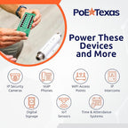 PoE Texas 8 Port PoE/PoE+ Active Mode A Injector with 56V 120W Power Supply - Add PoE+ to Any Switch or Router - 802.3at/af Compliant PoE Midspan for WiFi Access Points, IP Cameras, VoIP Phones
