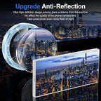 for Samsung Galaxy Z Fold 7 Camera Lens Protector, Individual Metal Ring Tempered Glass Lens Cover, [Strong Adsorption] Scratch Resistant Ultra-Thin HD Clear Lens Cover, 1 Set-Blue Sparkly