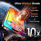 TOCOL for iPhone 16 Pro Screen Protector 9H Hardness Military Grade Shatterproof HD Tempered Glass Full Coverage Easy Installation Case Friendly 2 Pack