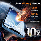 TOCOL for iPhone 13 mini Screen Protector 9H Hardness Military Grade Shatterproof HD Tempered Glass Full Coverage Easy Installation Case Friendly 2 Pack
