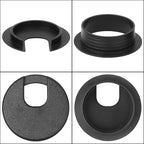 2" White Plastic Desk Grommet, HNBun 20 Pack Cable Wire Grommet Tidy Cable Hole Cover Organizers, Desk Cord Cable Hole Cover Grommet for Hide Office Desk Cords and Cables (50mm Mounting Hole Diameter)