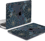 Mektron for MacBook Pro 13-inch Case 2022 2021 2020 Release A2338 M2 M1 A2289 A2251, Printed Plastic Hard Shell Cover for New MacBook Pro 13.3-inch Touch Bar Fits Touch ID, Dahlia Flower C035
