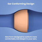 Foam Masters Ultra-Premium Memory Foam Ear Tips for AirPods Pro 1st & 2nd Gen | 3 Pairs | Black Magic Ver 6.0 | Secure | Comfort | Better Noise Cancel | Replacement Buds – Peach, Large