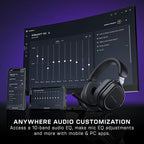 Turtle Beach Stealth 700 Gen 3 Wireless Multiplatform Amplified Gaming Headset for PS5, PS4, PC, Mobile – 60mm Drivers, AI Noise-Cancelling Mic, Bluetooth, 80-Hr Battery, Dual Transmitters – Black