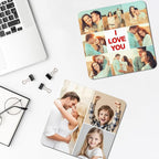 Custom Mouse Pad, Personalized Mouse Pad with Photo & Text, Neoprene Mouse Mat for Laptop Computer Office Desk, Mousepad Small with Anti-Slip Rubber Base