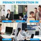 Magnetic Laptop Privacy Screen Filter 13.3 inch for 16:9 Widescreen Computer Monitor, Removable Anti Blue Light Privacy Shield, Anti-Glare Protector