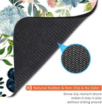 Square Mouse Pad Pretty Flowers, Personalized Premium-Textured Custom Mouse Mat Design, Washable Mousepad Cloth, Non-Slip Rubber Base Computer Mouse Pads for Wireless Mouse
