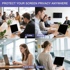 360° Privacy Screen Protector for MacBook Pro 14 Inch (2021-2025, M1, M2, M3, M4,M5) Privacy Screen Filter for MacBook Pro 14 Inch, Anti-Spy/Anti Fingerprint/Anti Blue Light/Anti Glare