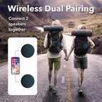 Monster Bluetooth Speaker, IPX8 Shower Speaker Waterproof, Bluetooth 5.4 with Loud HD Sound and Robust Bass, Extra Long Playtime Punchy, for Home, Beaches Portable Wireless Outdoor Speakers