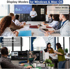 WAVLINK USB Laptop Docking Station Dual Monitors, DisplayLink Computer Dock for M1 M2 Mac and Windows, ChromeOS, Ubuntu 20.04/22.04 (HDMI & HDMI/DVI/VGA, 6xUSB Ports, LAN, Audio)