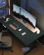 Extra Large Desk Mat - 63"x 17" Non-Slip Desk Pad for Office and Home - Ideal for Large Mouse Pad and Desk Mats on Top of Desks(Dark Green)