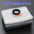 MAGZO Window Screen Replacement, 36"W x 90"L Sturdy Screen for Windows and Adjustable Door DIY Window Screen Roll French Patio Entry Porch Sliding Door Screen Mesh Curtain Net Wire Black