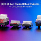 ASUS ROG Falchion RX Low Profile 65% Wireless Gaming Keyboard with ROG RX Red Low-Profile switches, tri-Mode Connection with ROG SpeedNova, Silicone dampening Foam, Touch Panel, and MacOS Support.