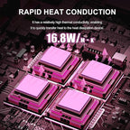Maxtor Thermal Pad 16.8 W/mK,Thermal Pads for GPU/CPU/LED/Cooler,Excellent Heat Conduction，High Temperature Resistance (120 * 120 * 1.0mm（1pcs）)
