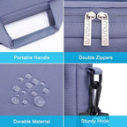 MOSISO Laptop Shoulder Bag, Computer Bag with 2 Raised&1 Flapover&1 Horizontal Pocket&Handle&Belt