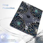 for MacBook Pro 16 inch Case 2019 2020 Release Model A2141, Plastic Hard Shell Cover with Keyboard Cover & Screen Protector for MacBook Pro 16 inch with Touch Bar & Touch ID, Luxury Floral