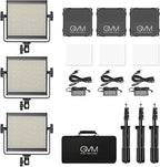 GVM RGB Video Lighting, 360° Full Color Led Video Light with APP Control, 3 Packs 850D Photography Lighting Kit CRI 97, YouTube, Aluminum Alloy Shell