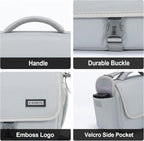 CADeN Camera Bag Case Shoulder Crossbody Bag Compatible for Nikon, Canon, Sony, DSLR SLR Mirrorless Cameras and Lenses (1.0 Grey, Small)