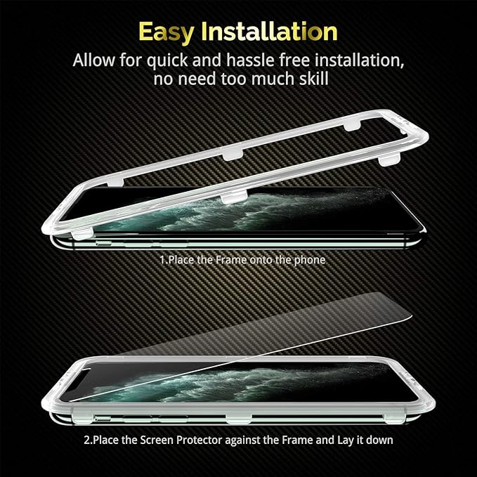 UNBREAKcable iPhone 11 Pro Screen Protector [2 Pack], 2.5D Double Defense Series Premium Tempered Glass for 5.8-inch iPhone 11 Pro (2019) [Anti-scratch, Anti-fingerprint, Bubble Free & Case-friendly]