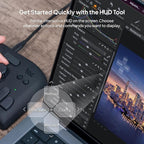 TourBox NEO - Custom Controller for Photo Video Editing, Color Grading, Illustration, MacOS/Windows, Photoshop Lightroom Davinci Resolve After Effects Premiere Final Cut Pro Programmable Keyboard
