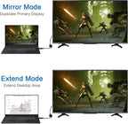 4K DisplayPort (DP) to HDMI Adapter, Uni-Directional Gold-Plated Display Port Computer to HDMI Screen Converter (Male to Female) Compatible with HP, Dell, Lenovo & More, Passive - Black
