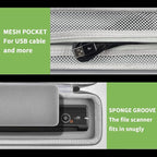 Case Compatible with Epson Workforce ES-50/ ES-60W/ ES-55R/ ES-65WR/ DS-30/ DS-70/ DS-80W Portable Sheet-Fed Document Scanner, Storage for Epson Scanner for PC and Mac- Grey (Box Only)