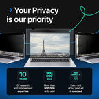 VINTEZ [2 Pack] 15.6 Inch 16:9 Privacy Screen for Computer Monitor and Laptop - Anti Glare Protector Film Blue Light Filter Eye Protection - Computer Screen Privacy Shield