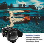 Seafrogs Underwater Housing for Sony a6700 with WA005F Dome Port, [40M/130FT] Waterproof Scuba Housing Case for Sony ILCE-6700 with E 18-105mm F4, 28-60mm F4-5.6