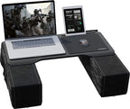 Couchmaster CYBOT, Premium Ergonomic Lap Desk for Notebooks, Sustainable Bamboo Construction, Kevlar Cushion Front, Ventilated Design, Fits Up to 17-Inch Laptops