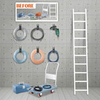 Heavy-Duty Storage Straps (Assorted 10 Pack) - Extension Cord Storage, Organizer, Cord Wrap Keeper, Cable Straps for Tools, Hoses, Rope, RV, Workshop and Garage Wall Storage and Organization