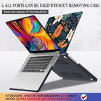 CISSOOK Compatible with MacBook Pro 14 inch Case 2024 2023 2022 2021 Release M4 A3112 A3185 A3401 M3 A2992 A2918 M2 A2779 M1 A2442 Pro Max Chip, Pro 14-inch Plastic Hard Shell Case, Little Flower