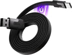 Statik MagStack USB to USB C Cable, Magnetic Anti Tangle Flat A to Type C Charger Fast Charging Cord, Magnetic Charging Cable, Compatible with iPhone 16 Pro Max, 15, Galaxy S24 Ultra, 27W 3FT/1M