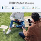 [2 Pack] Portable Charger Power Bank 20000mAh,Ultra Slim Portable Phone Charger with Dual USB Outputs,Backup Charging External Battery Pack Compatible with iPhone 15/14/13/12/11,Android etc-Black+Blue