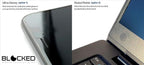 BLOCKED Stackable Webcam/Camera Vinyl Covers | 95 Low-Tack Restickable Webcam Stickers | 5-Sizes | Black 95-Pack (Ultra Glossy)